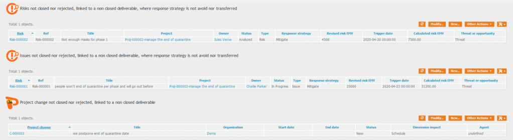 Project management extended